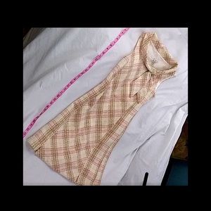 Zara Pink and Tan Plaid dress